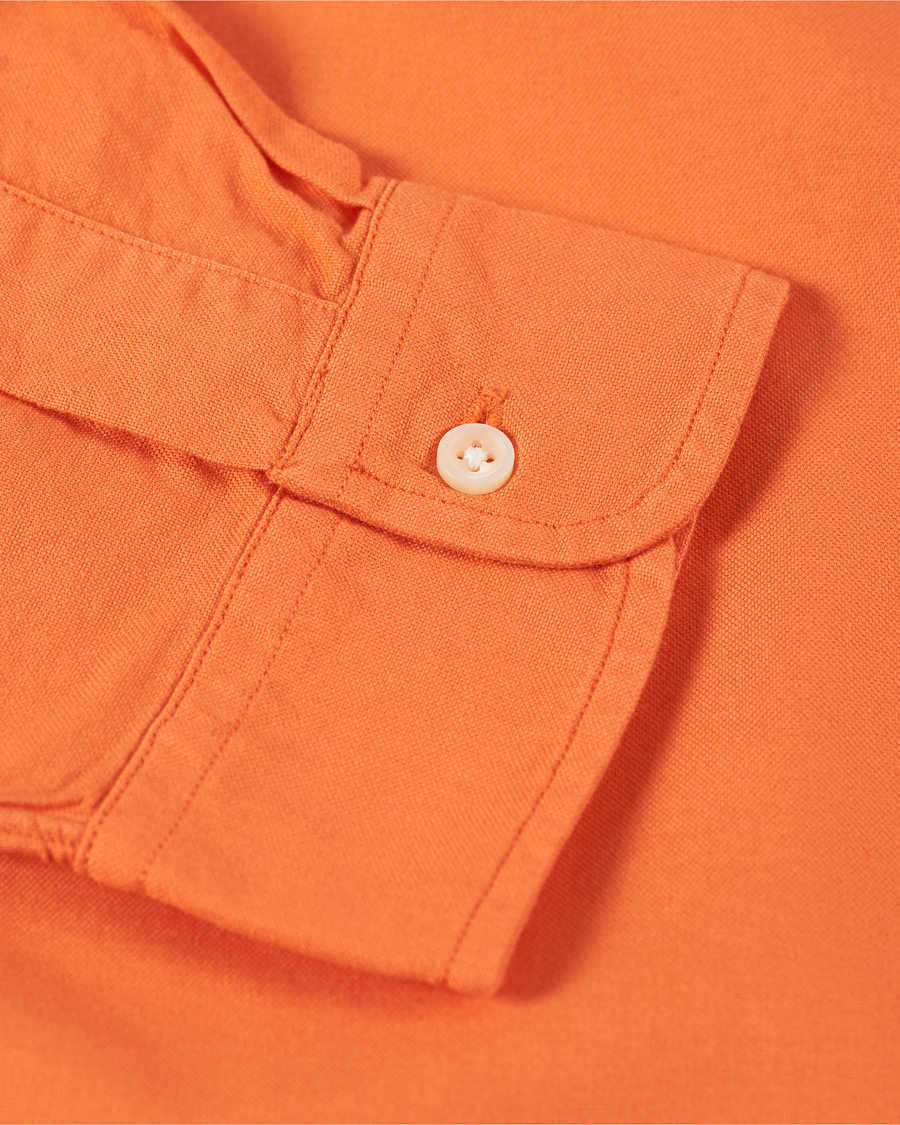 Heren | Overhemden | Polo Ralph Lauren | Slim Fit Garment Dyed Oxford Shirt Orange