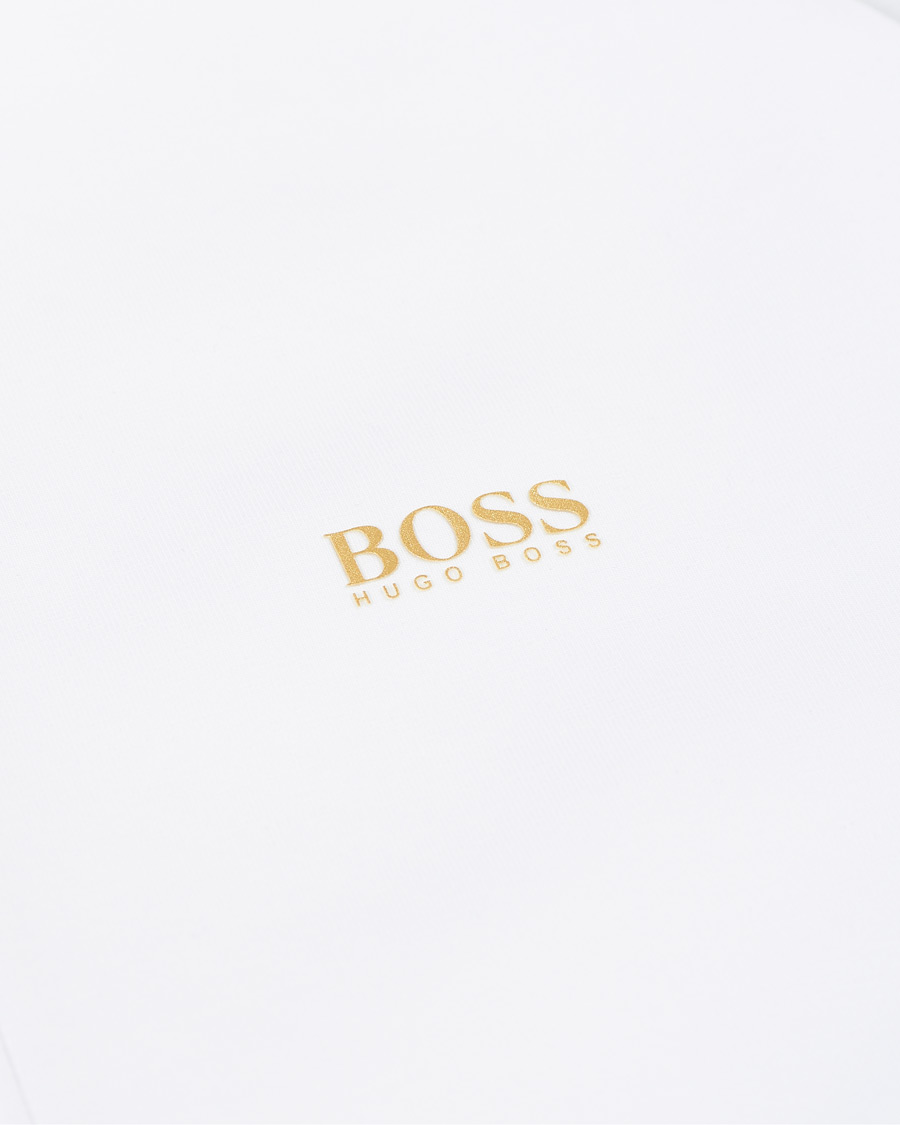 Heren | Truien | BOSS GREEN | BOSS Athleisure Saggy Taped Full Zip Hoodie White