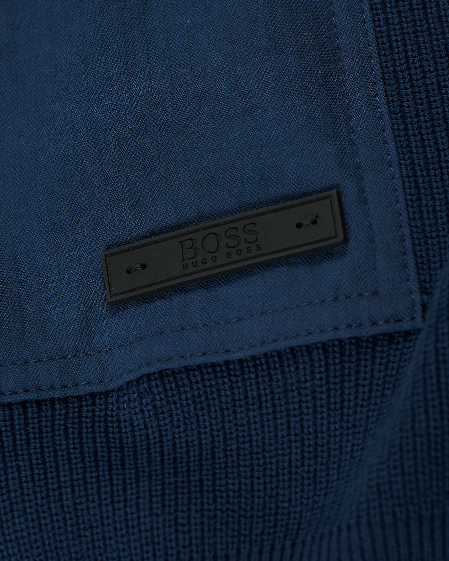 Heren | Truien | BOSS ORANGE | BOSS Casual Kardione Knitted Cardigan Dark Blue