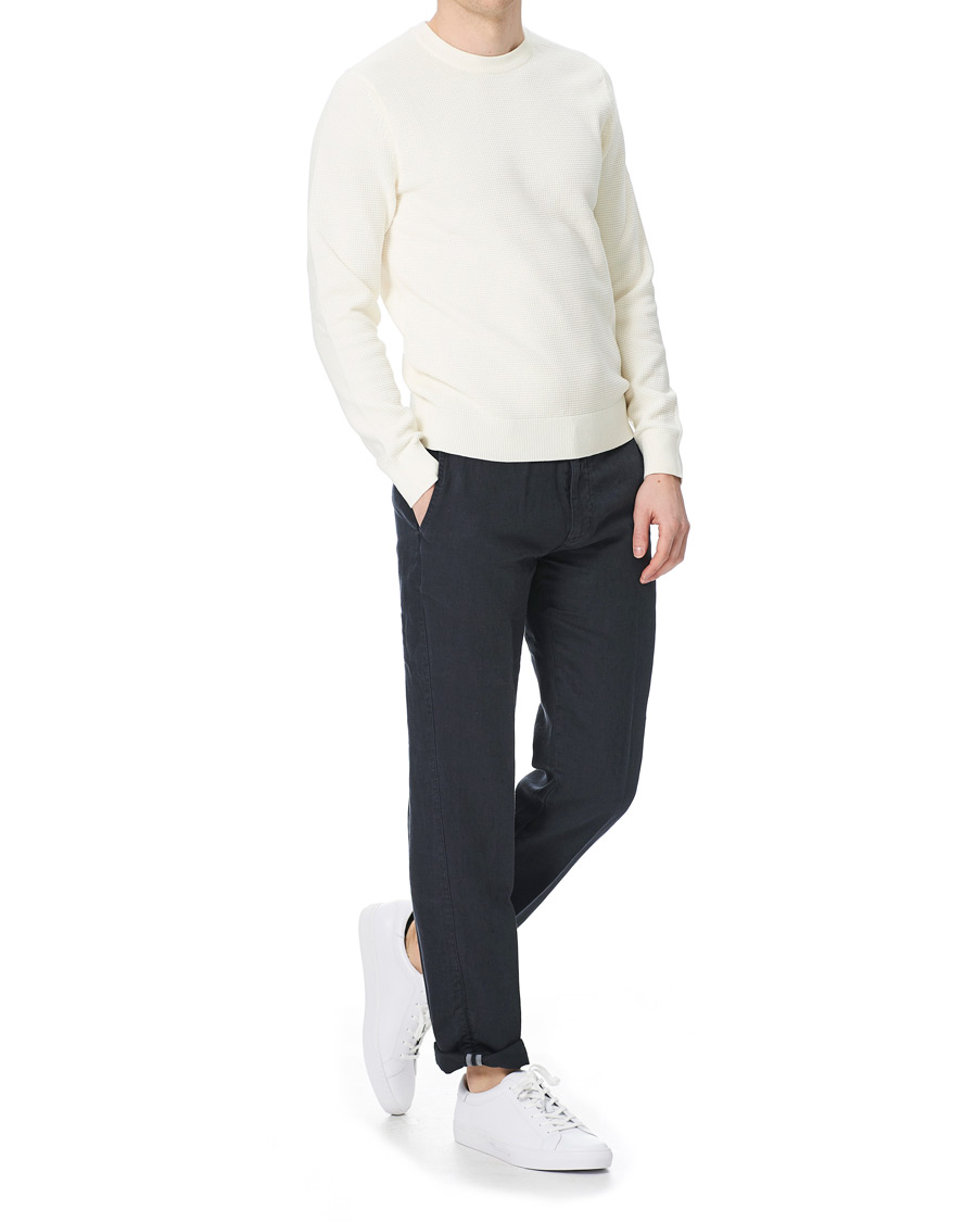 Heren | Broeken | BOSS BLACK | BOSS Crigan Linen Pants Dark Blue