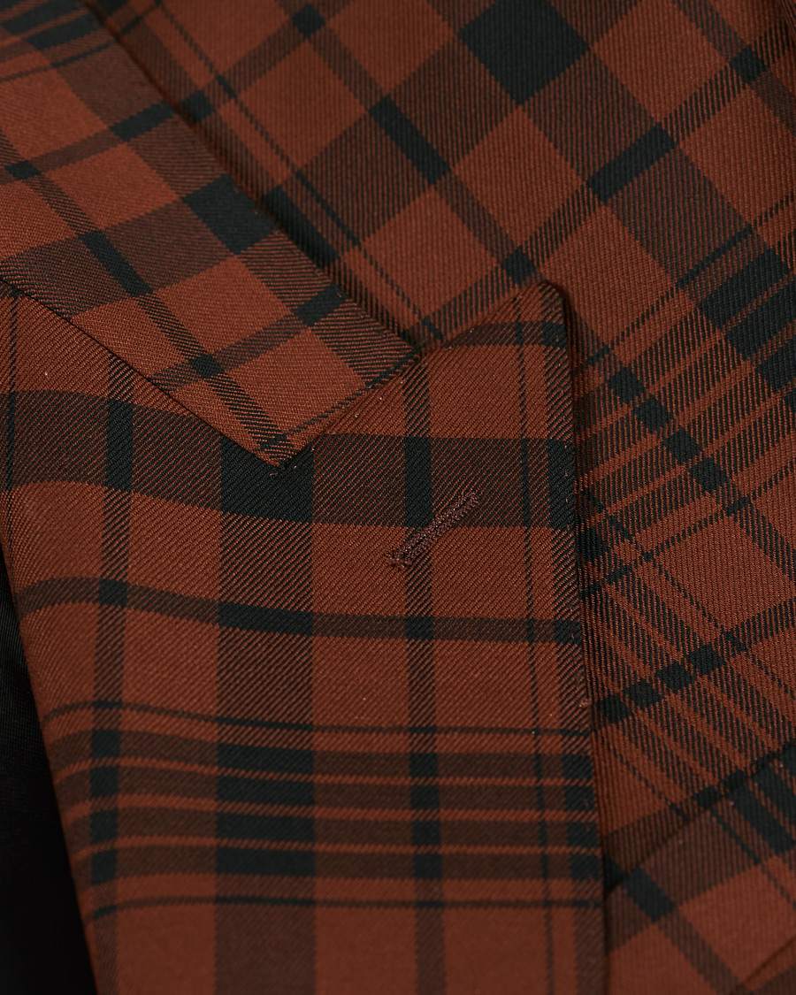 Heren | Pakken | BOSS BLACK | BOSS Cliff/Floyed Wool Check Double Breasted Suit Rust