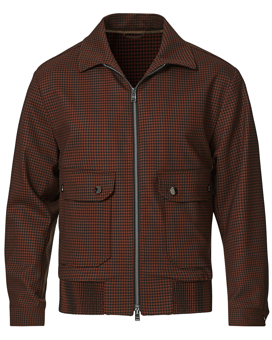 Heren | Jassen | BOSS BLACK | BOSS Narten Houndstooth Jacket Rust