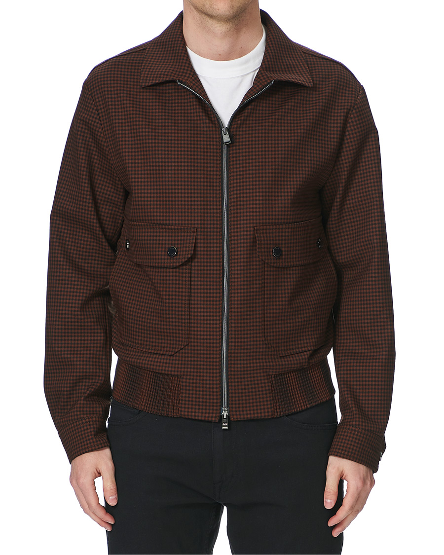 Heren | Jassen | BOSS BLACK | BOSS Narten Houndstooth Jacket Rust