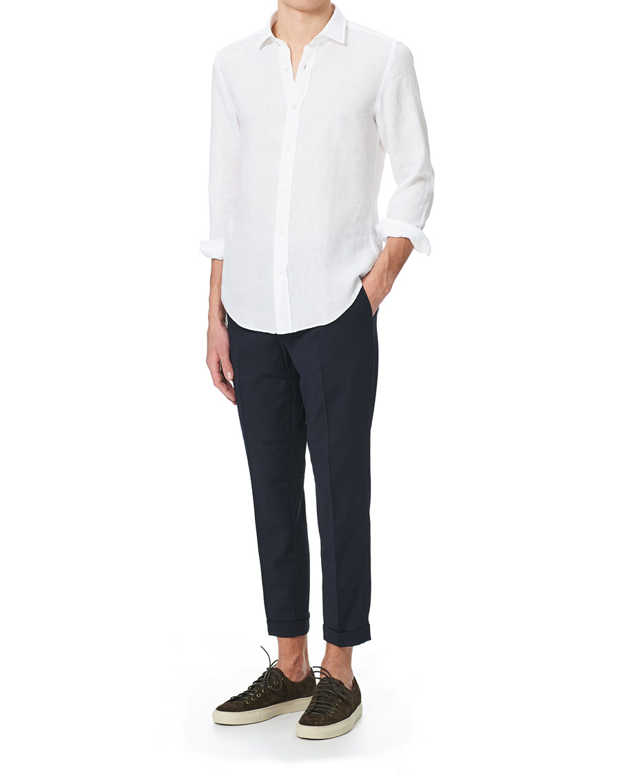 Heren | Overhemden | BOSS BLACK | BOSS Joy Linen Shirt White