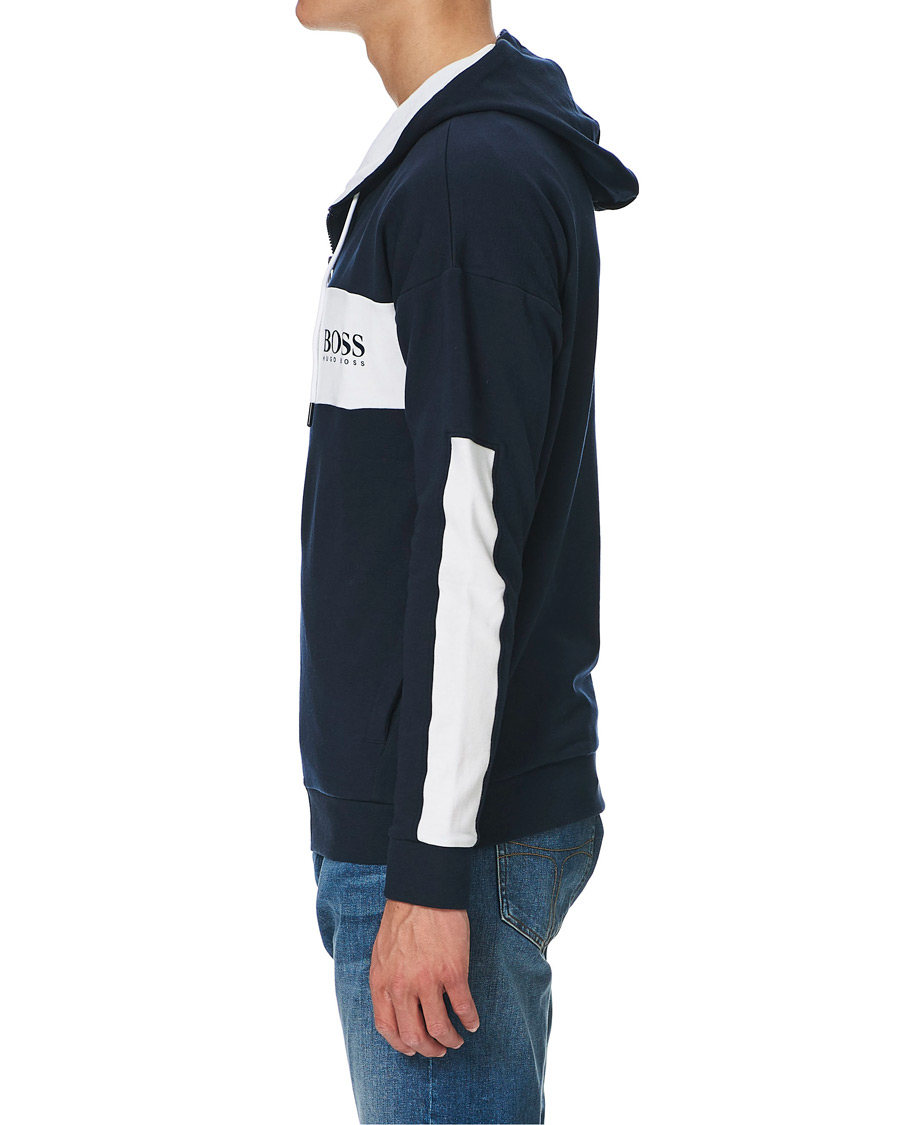 Heren | Truien | BOSS BLACK | BOSS Full Zip Hoodie Jacket Dark Blue