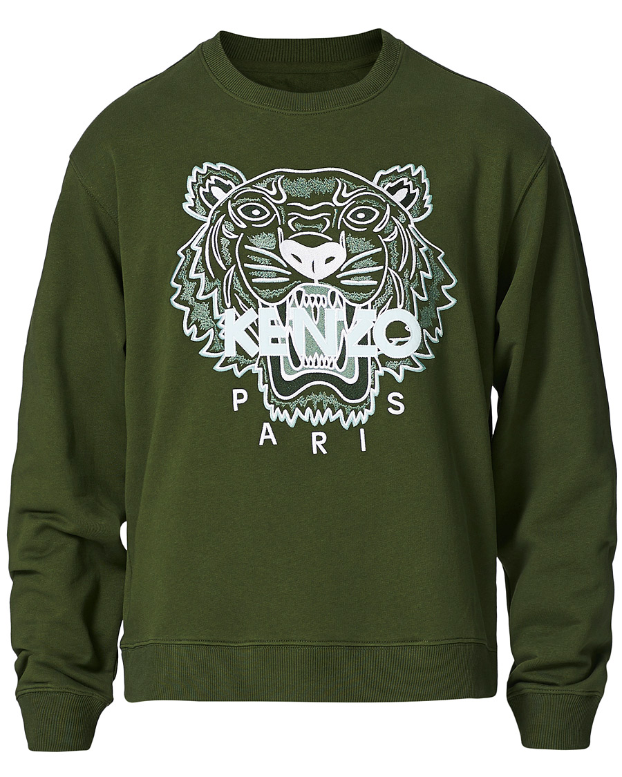 Heren | Truien | KENZO | Tiger Crew Neck Sweatshirt Dark Khaki