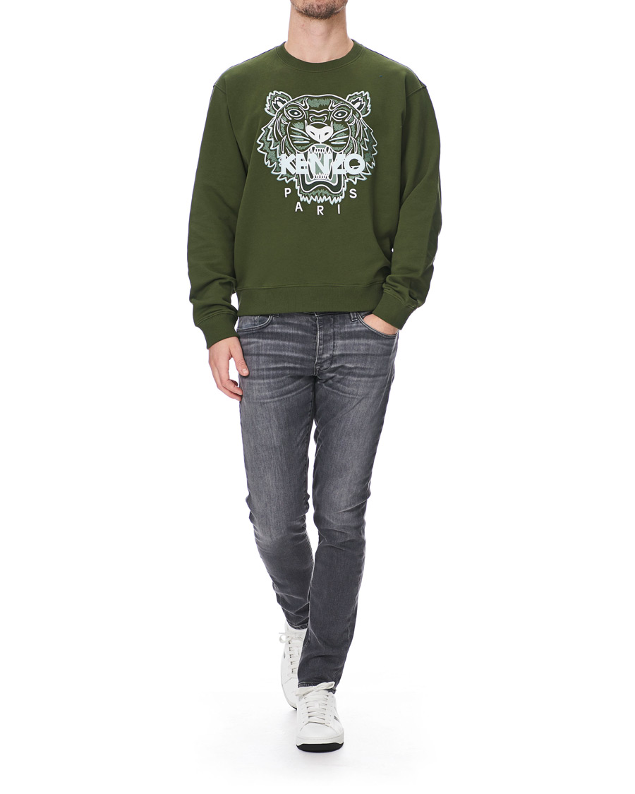 Heren | Truien | KENZO | Tiger Crew Neck Sweatshirt Dark Khaki