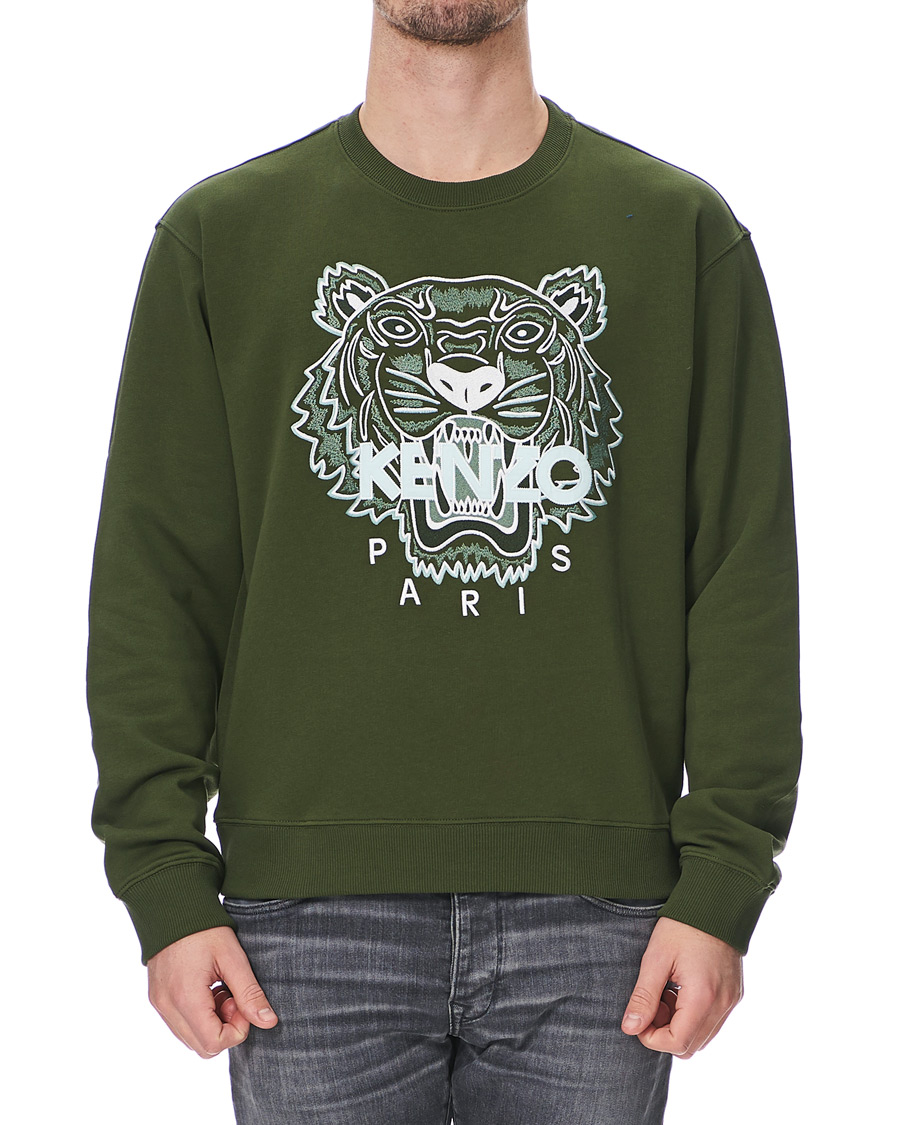 Heren | Truien | KENZO | Tiger Crew Neck Sweatshirt Dark Khaki