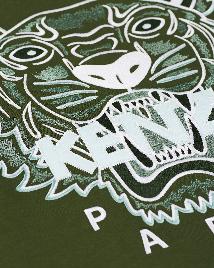 Heren | Truien | KENZO | Tiger Crew Neck Sweatshirt Dark Khaki