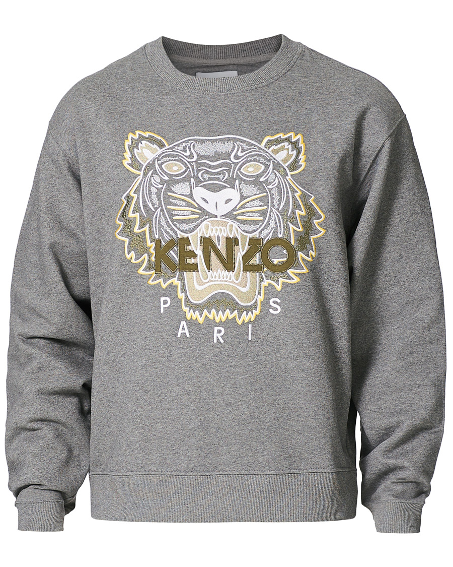 Heren | Truien | KENZO | Tiger Crew Neck Sweatshirt Dove Grey