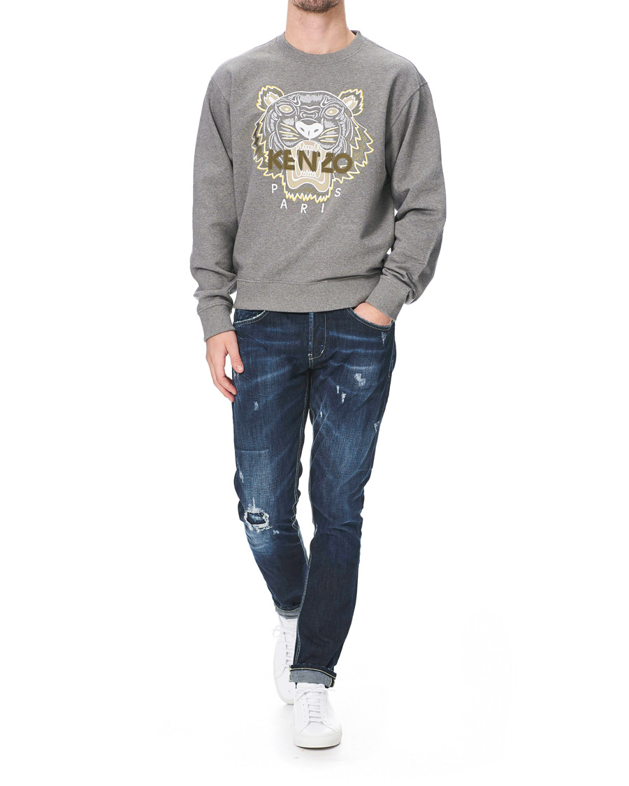 Heren | Truien | KENZO | Tiger Crew Neck Sweatshirt Dove Grey