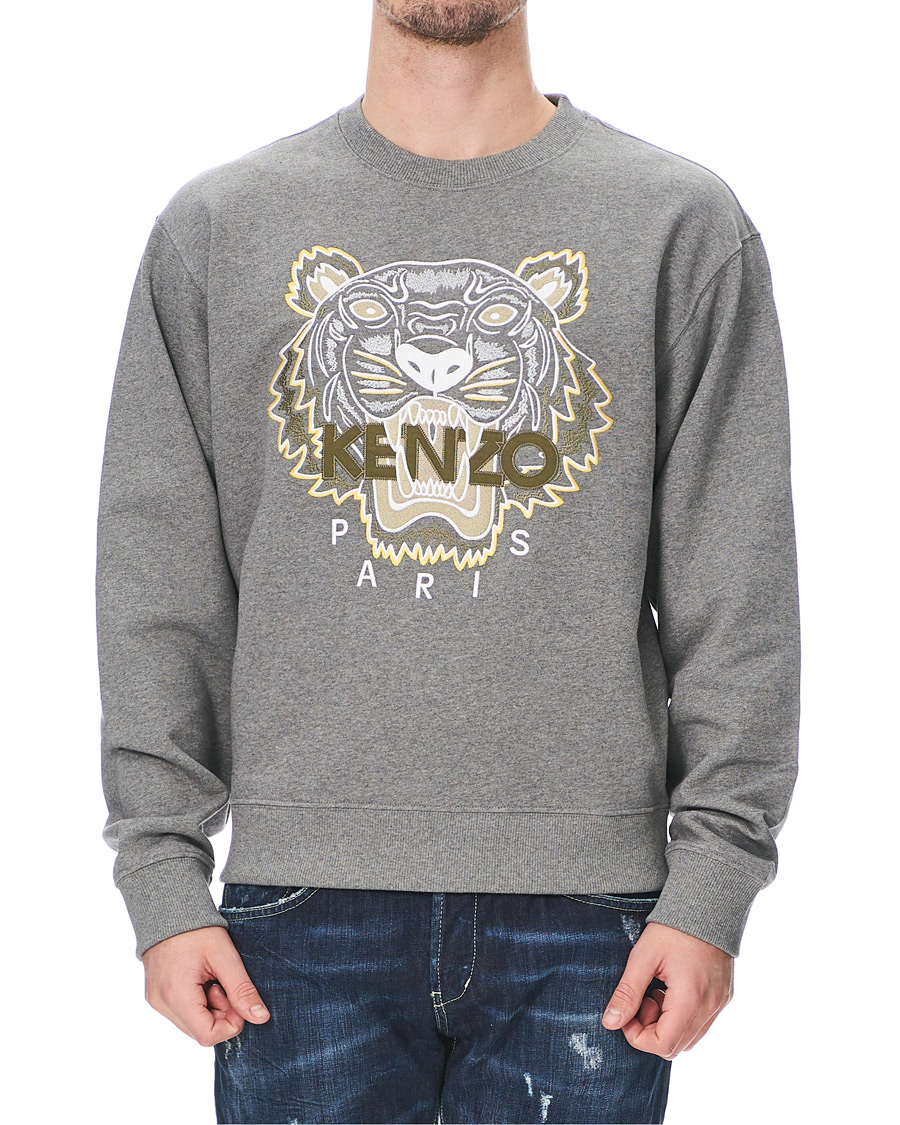 Heren | Truien | KENZO | Tiger Crew Neck Sweatshirt Dove Grey