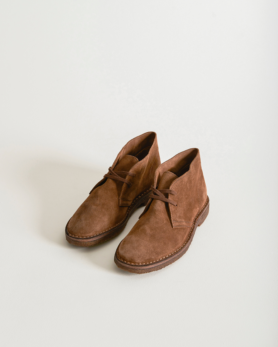 Heren | Drake's | Drake's | Clifford Suede Desert Boots Light Brown