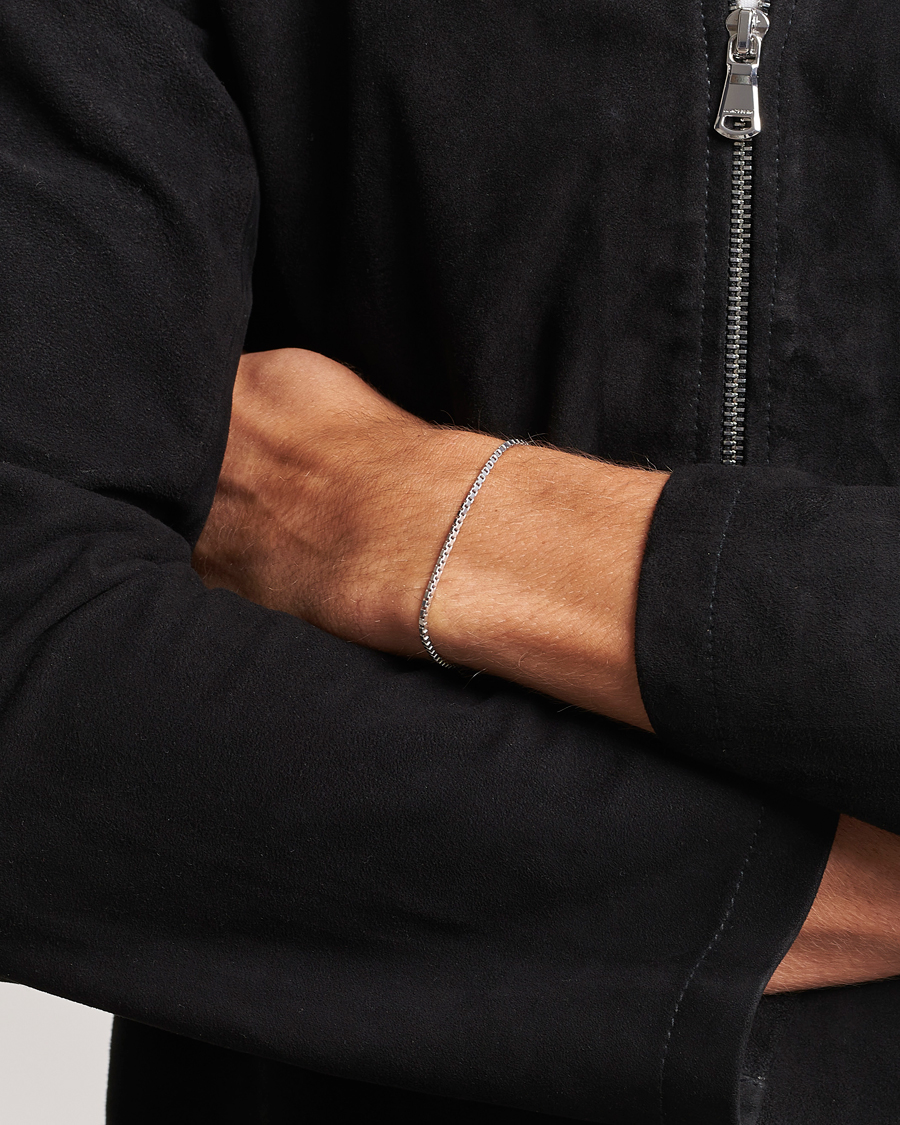 Heren | Tom Wood | Tom Wood | Square Bracelet Silver