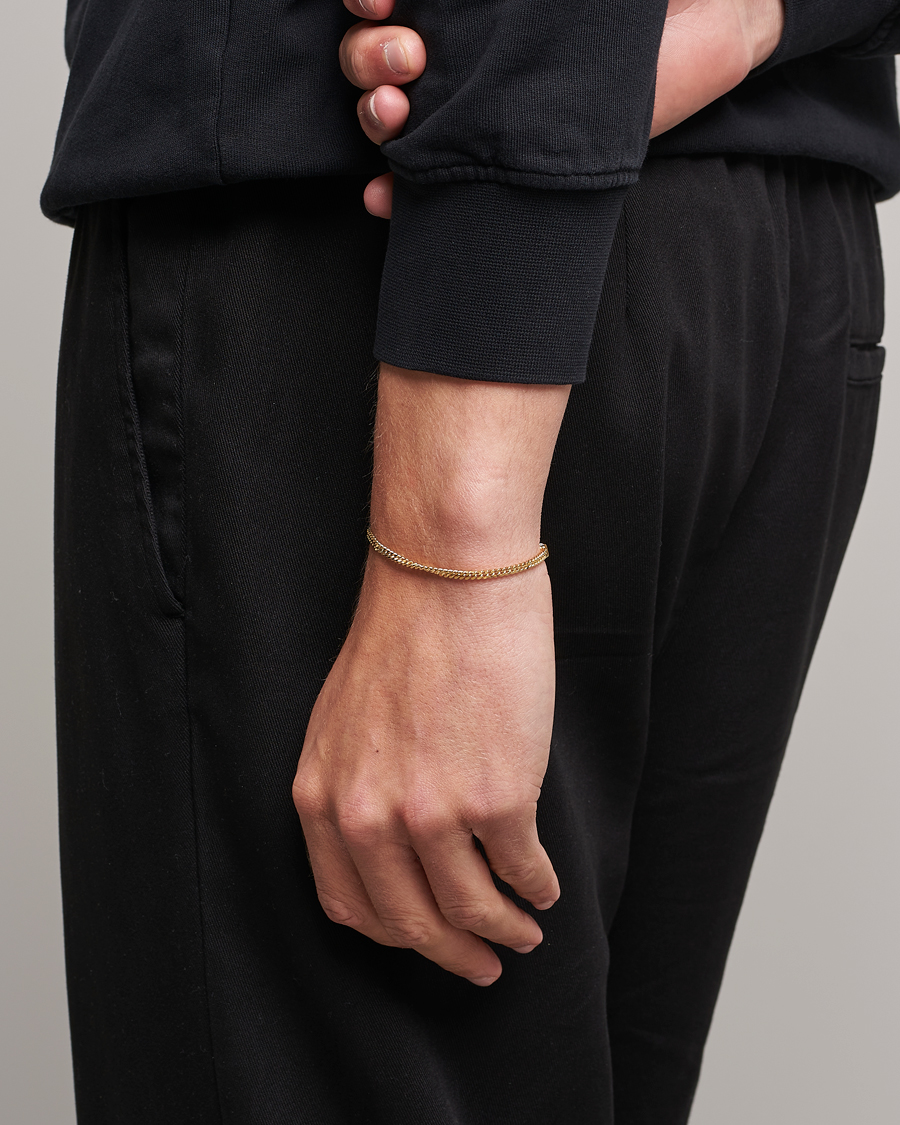 Heren | New Nordics | Tom Wood | Curb Bracelet M Gold