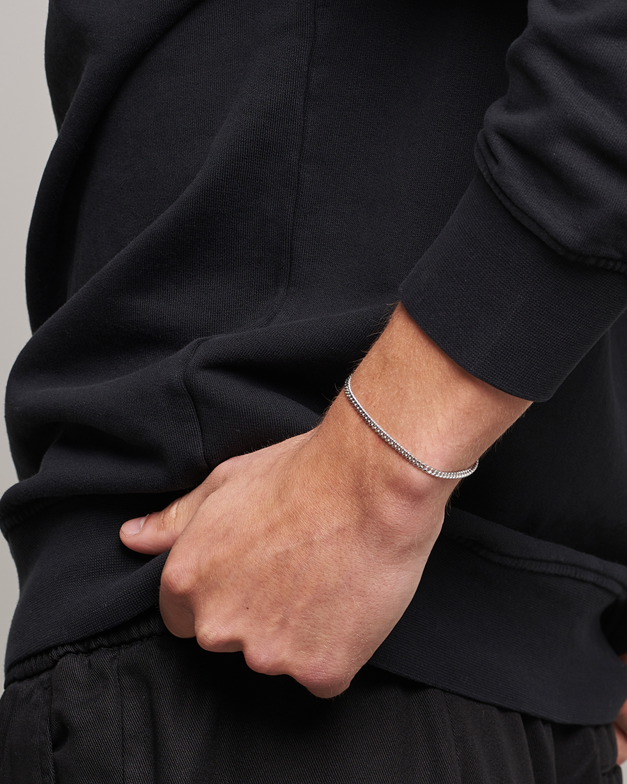 Heren | Armbanden | Tom Wood | Curb Bracelet M Silver