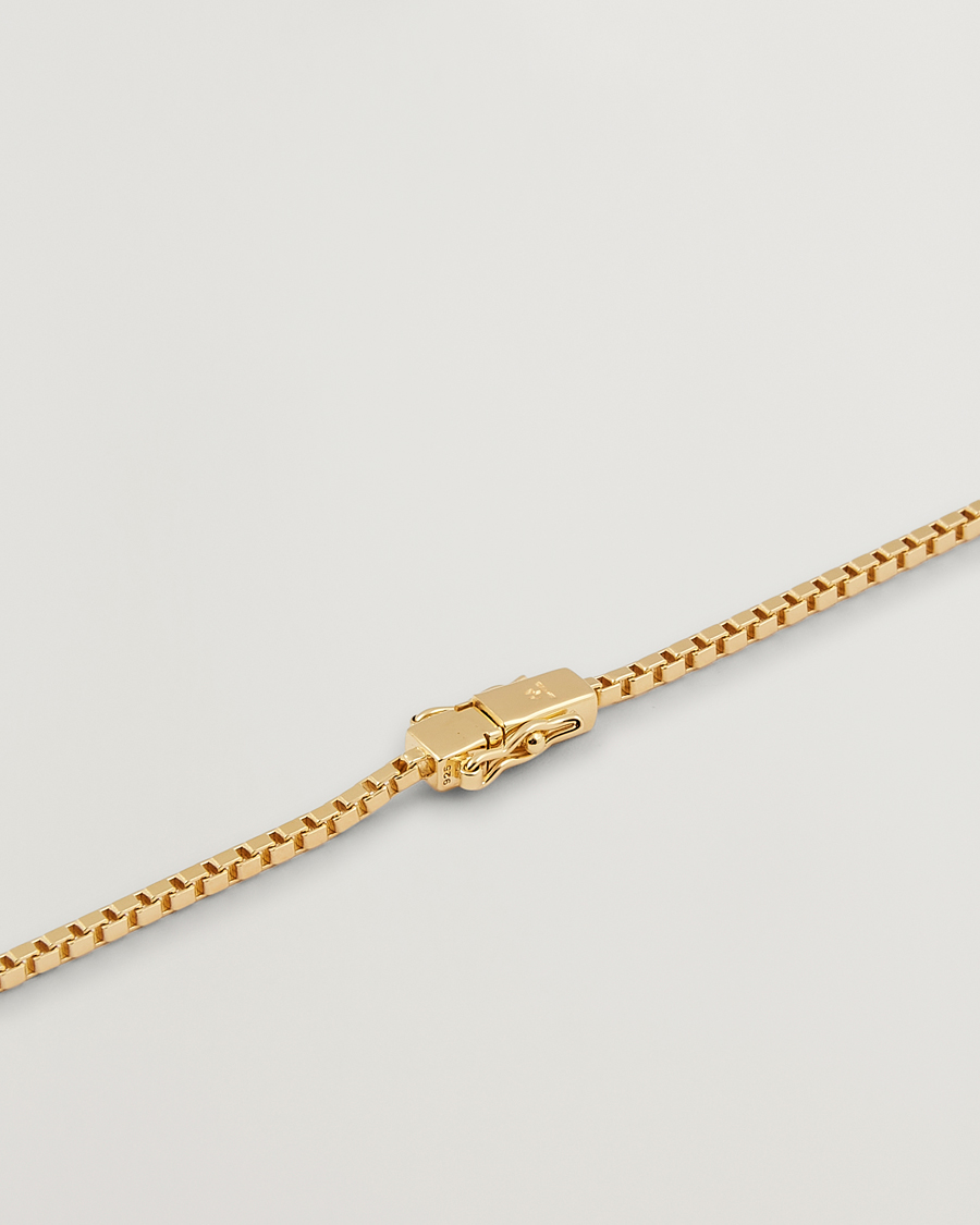 Heren | Tom Wood Square Chain M Necklace Gold | Tom Wood | Square Chain M Necklace Gold
