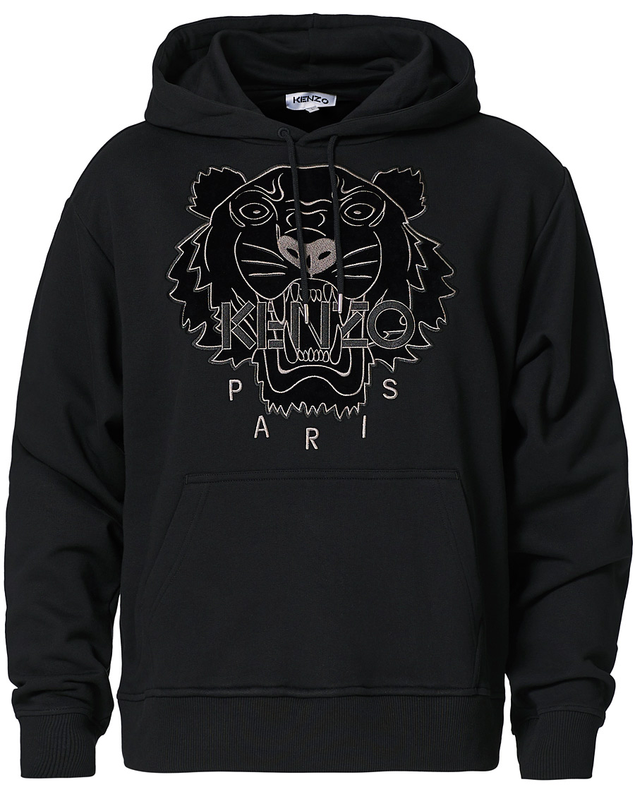 Heren | Jassen | KENZO | Velvet Tiger Head Hoodie Black