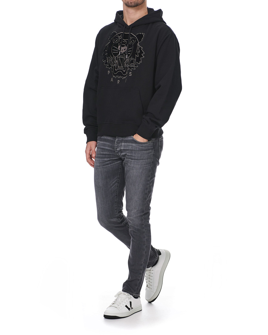 Heren | Jassen | KENZO | Velvet Tiger Head Hoodie Black