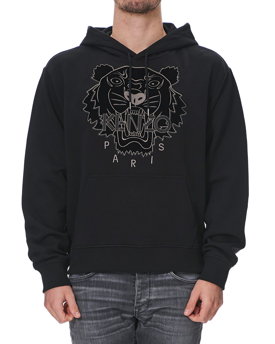 Heren | Jassen | KENZO | Velvet Tiger Head Hoodie Black