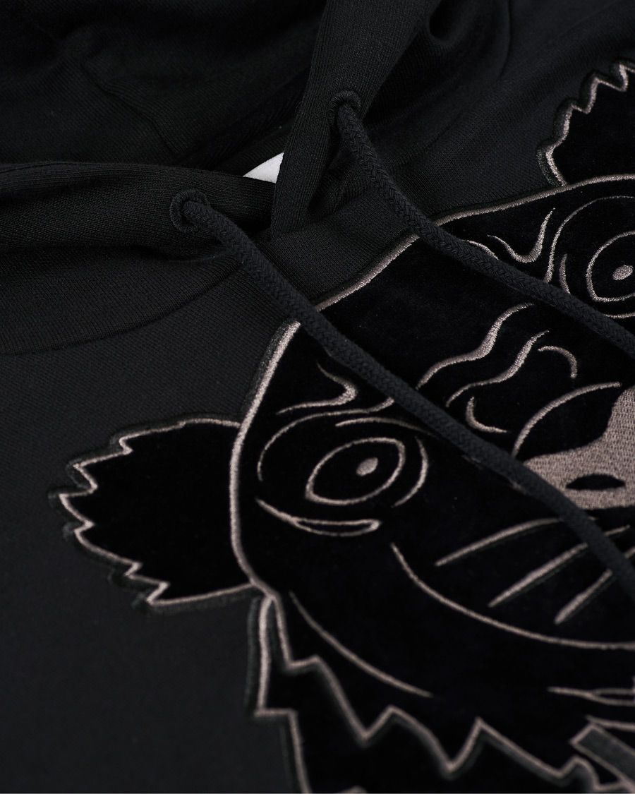 Heren | Jassen | KENZO | Velvet Tiger Head Hoodie Black