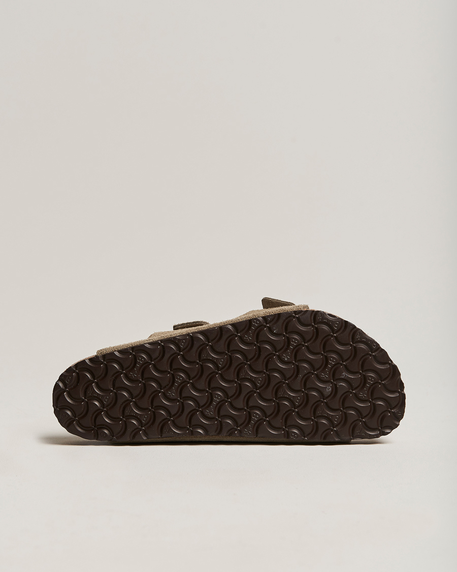 Heren | Sandalen slides | BIRKENSTOCK | Arizona Soft Footbed Taupe Suede