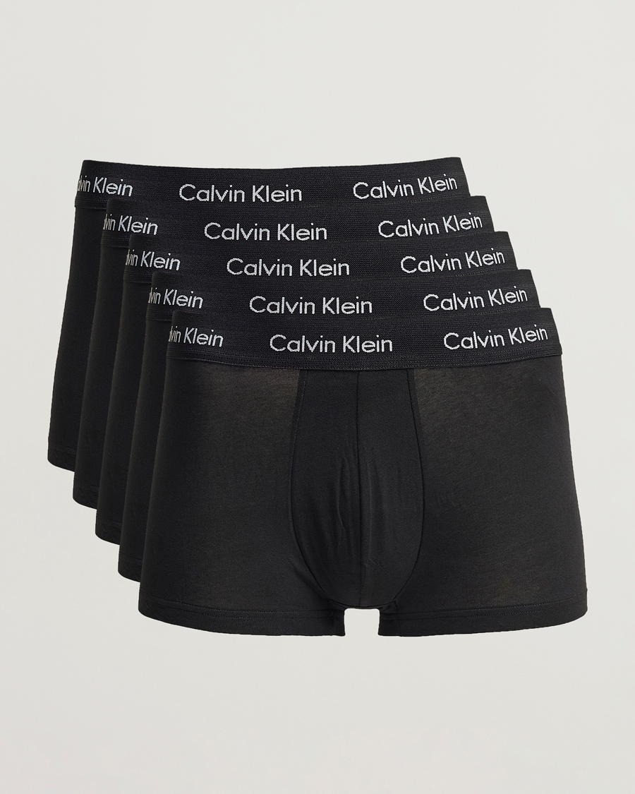 Heren | Ondergoed | Calvin Klein | Cotton Stretch 5-Pack Trunk Black