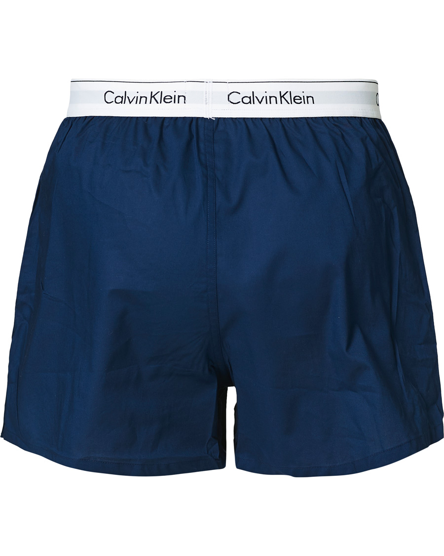 Heren | Ondergoed | Calvin Klein | Modern Cotton Stretch Boxer 2-Pack Navy/Grey Heather