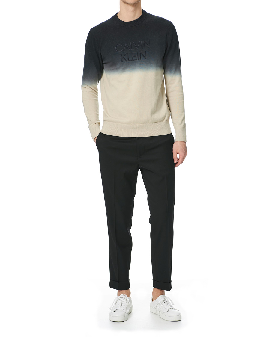 Heren | Truien | Calvin Klein | Dip Dyed Crew Neck Sweater Black