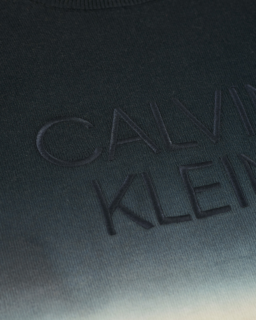 Heren | Truien | Calvin Klein | Dip Dyed Crew Neck Sweater Black