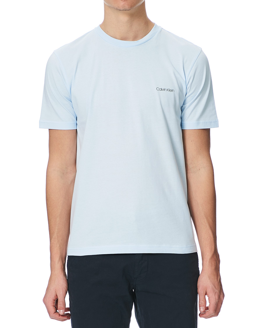 Heren | T-shirts | Calvin Klein | Chest Logo Crew Neck Tee Kingly Blue