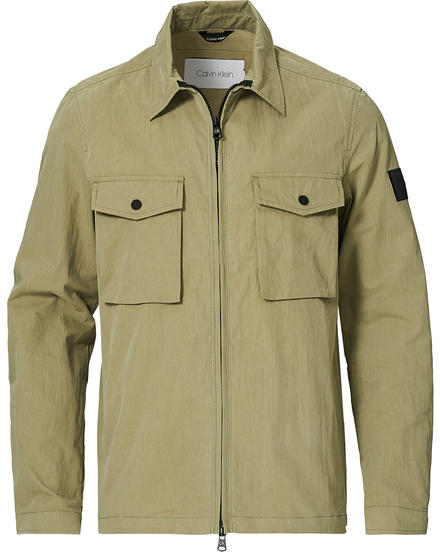 Heren | Calvin Klein Light Shirt Jacket Delta Green | Calvin Klein | Light Shirt Jacket Delta Green