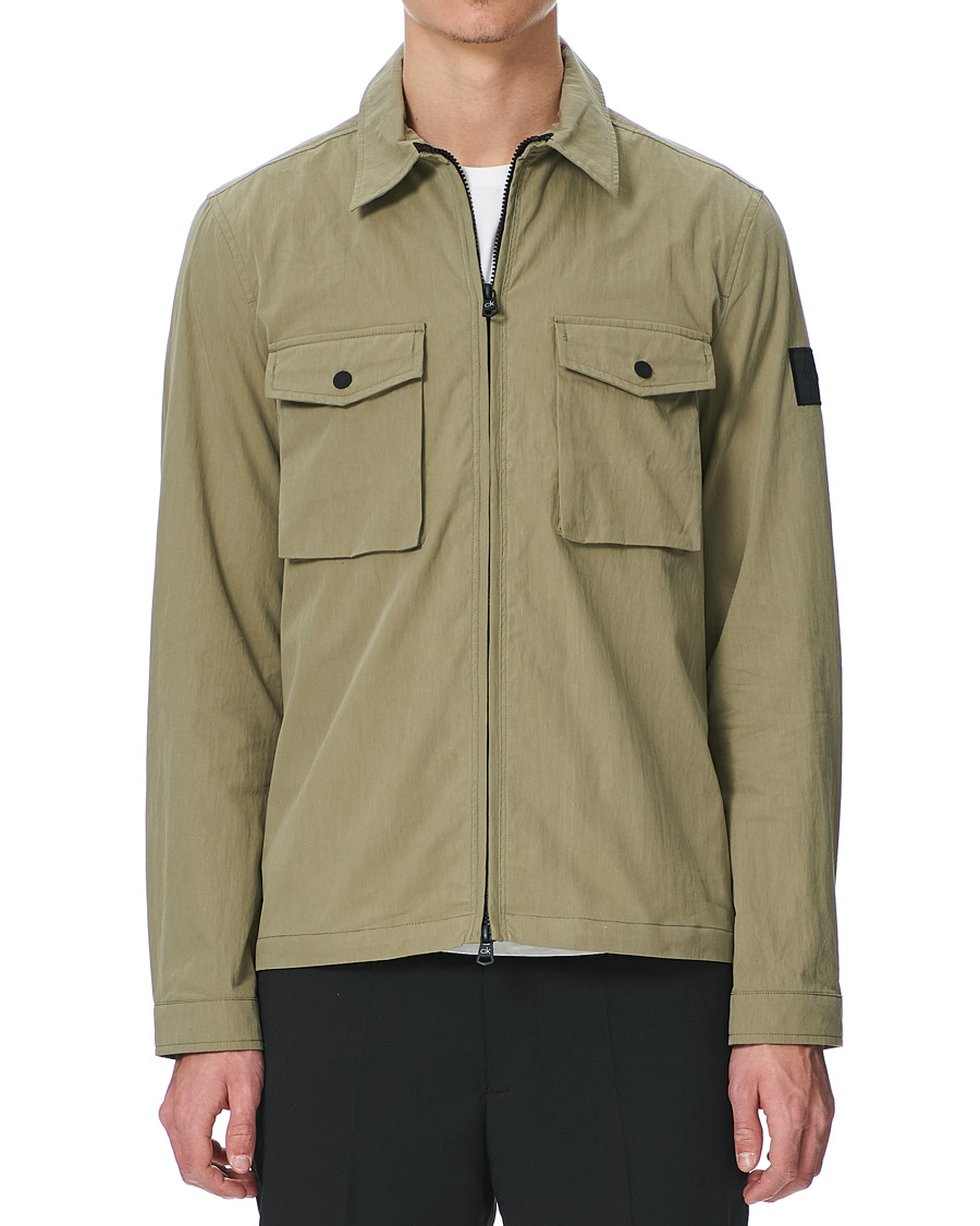 Heren | Calvin Klein Light Shirt Jacket Delta Green | Calvin Klein | Light Shirt Jacket Delta Green