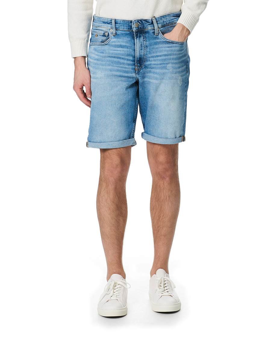 Heren | Korte broek | Calvin Klein Jeans | Regular Fit Stretch Denim Shorts Light Blue