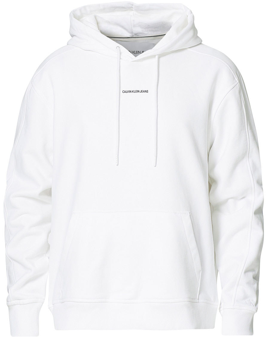 Heren | Truien | Calvin Klein Jeans | Micro Branding Hoodie White