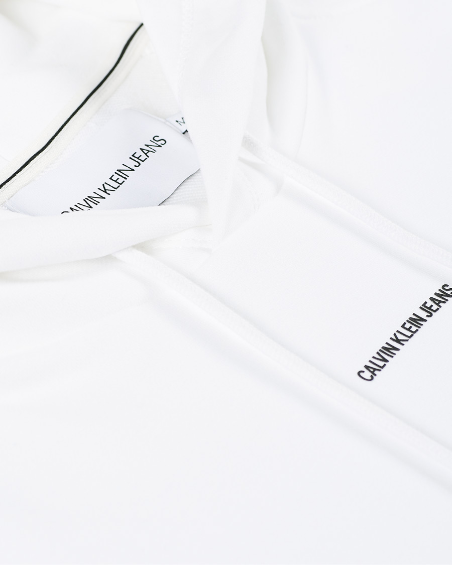 Heren | Truien | Calvin Klein Jeans | Micro Branding Hoodie White