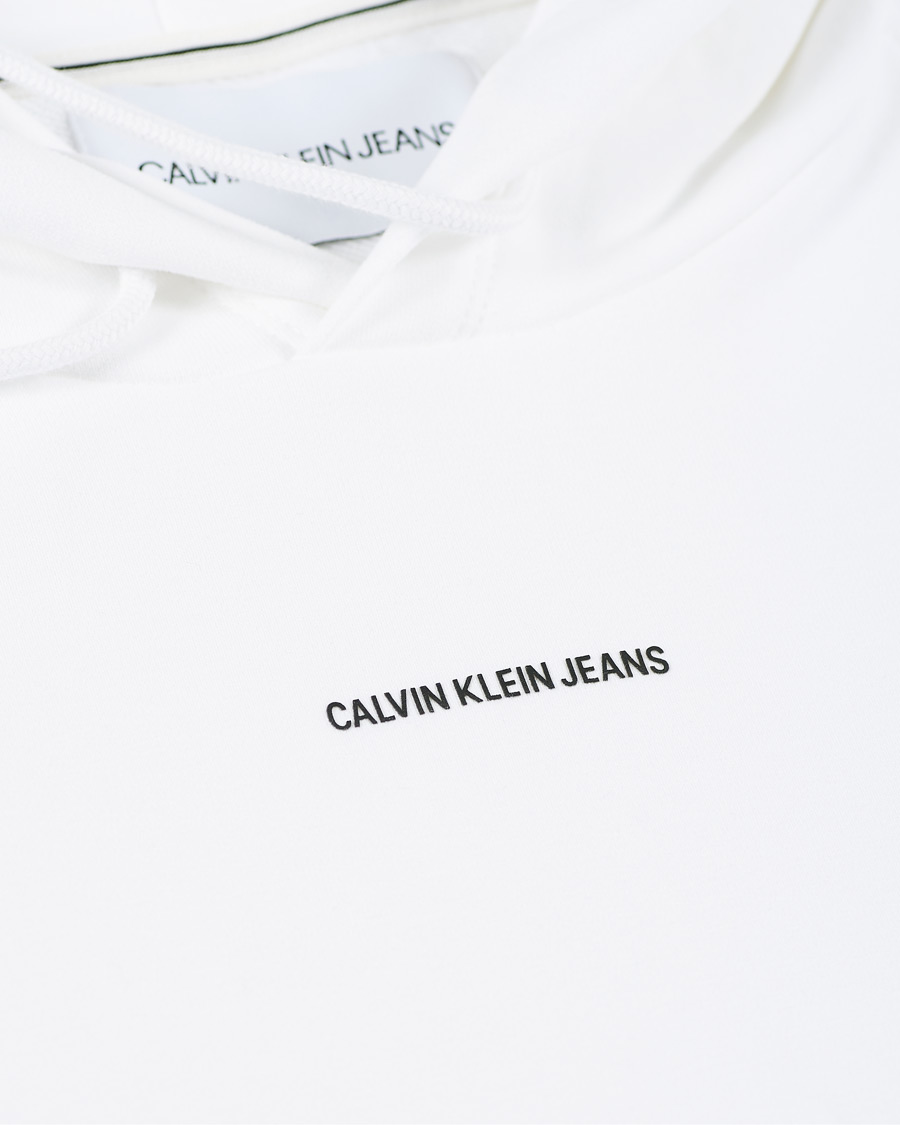 Heren | Truien | Calvin Klein Jeans | Micro Branding Hoodie White