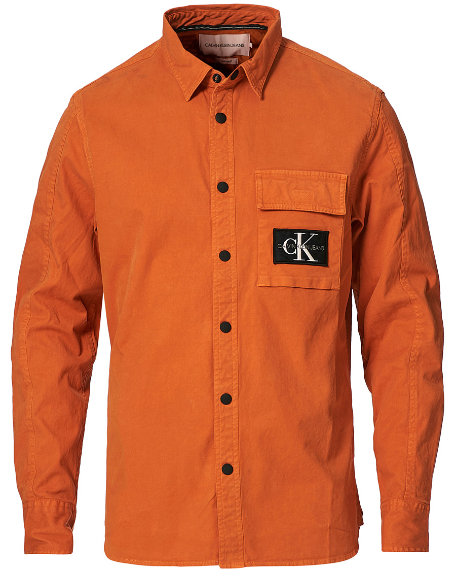 Heren | Overhemden | Calvin Klein Jeans | Garment Dyed Shirt Rusty Orange