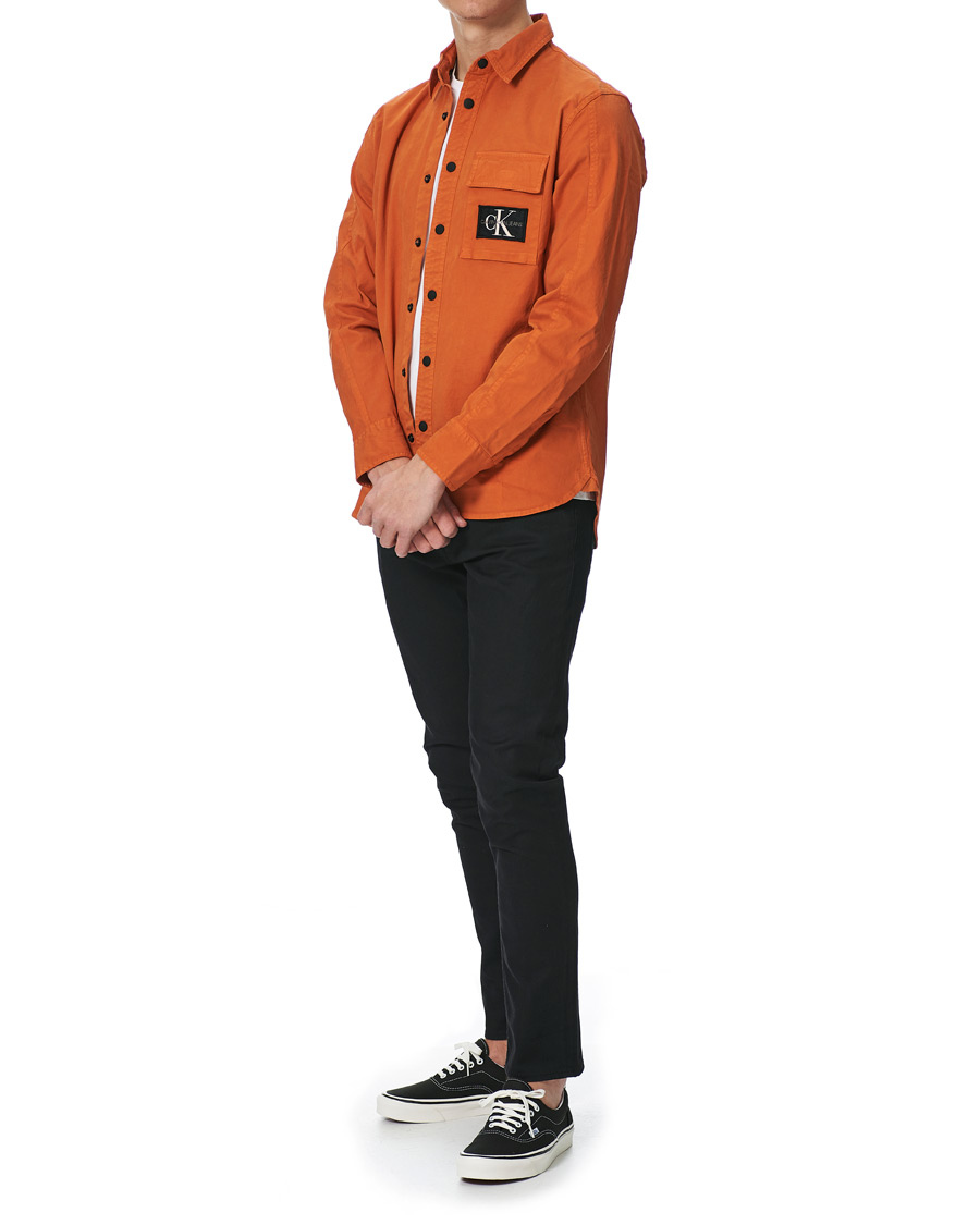 Heren | Overhemden | Calvin Klein Jeans | Garment Dyed Shirt Rusty Orange