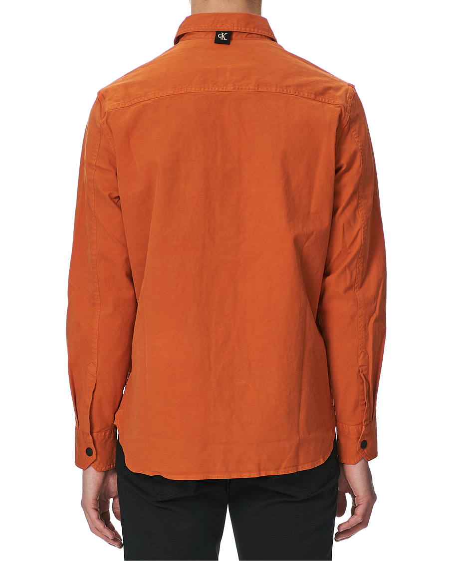 Heren | Overhemden | Calvin Klein Jeans | Garment Dyed Shirt Rusty Orange