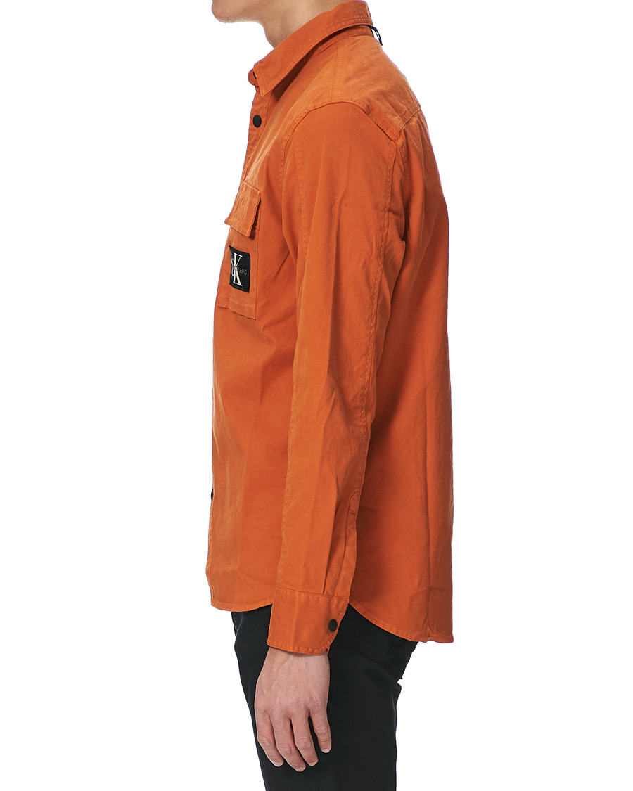 Heren | Overhemden | Calvin Klein Jeans | Garment Dyed Shirt Rusty Orange