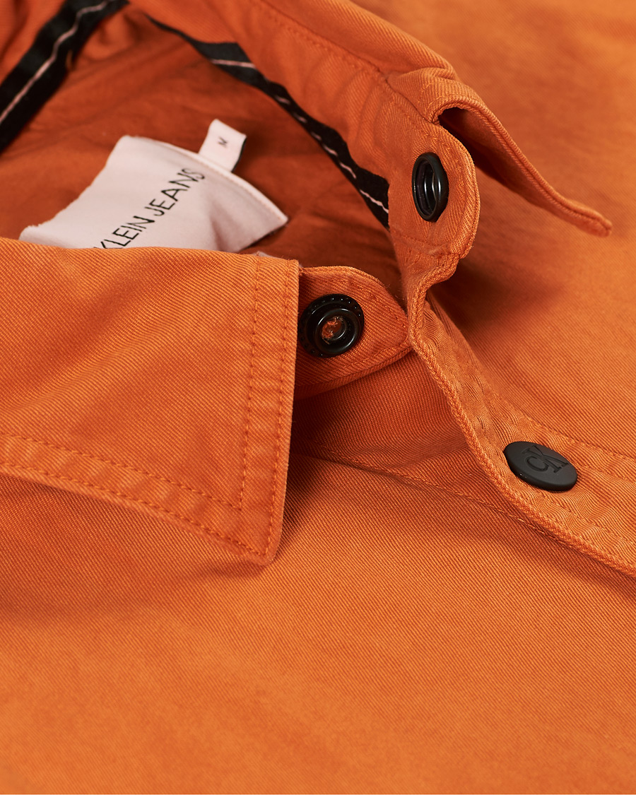 Heren | Overhemden | Calvin Klein Jeans | Garment Dyed Shirt Rusty Orange