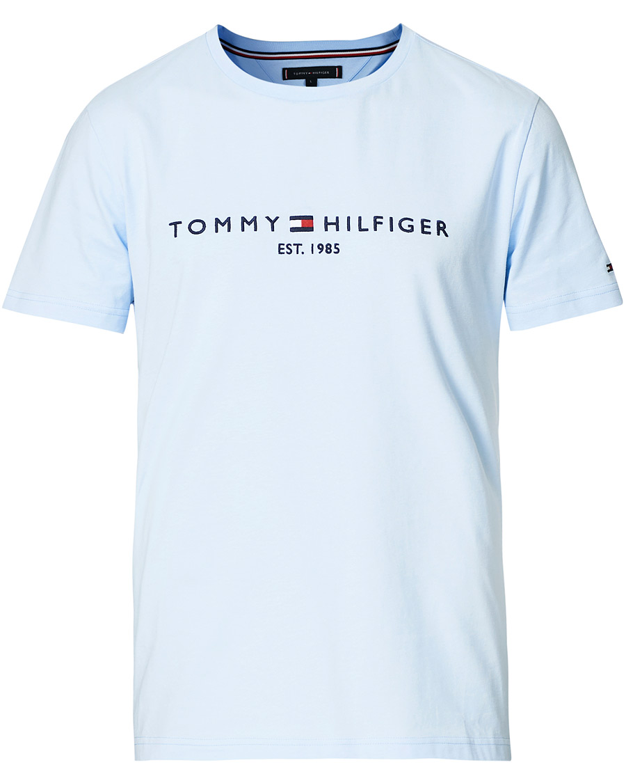 Heren | T-shirts | Tommy Hilfiger | Logo Crew Neck Tee Sweet Blue