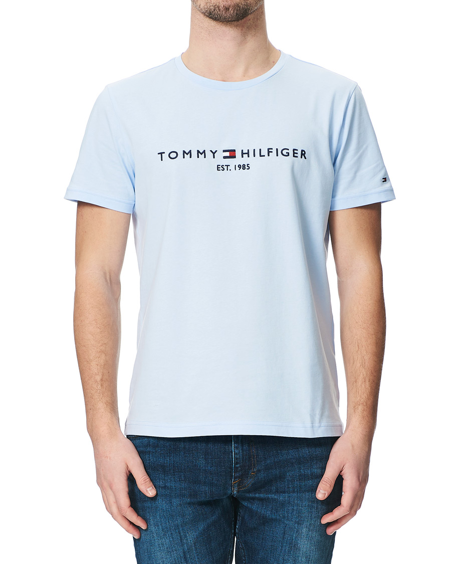 Heren | T-shirts | Tommy Hilfiger | Logo Crew Neck Tee Sweet Blue