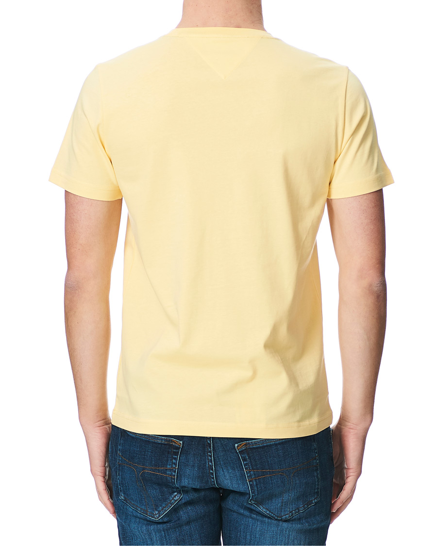 Heren | T-shirts | Tommy Hilfiger | Logo Crew Neck Tee Delicate Yellow