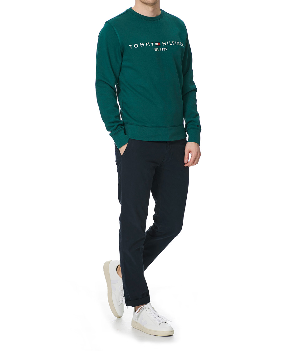 Heren | Truien | Tommy Hilfiger | Logo Crew Neck Sweatshirt Rural Green