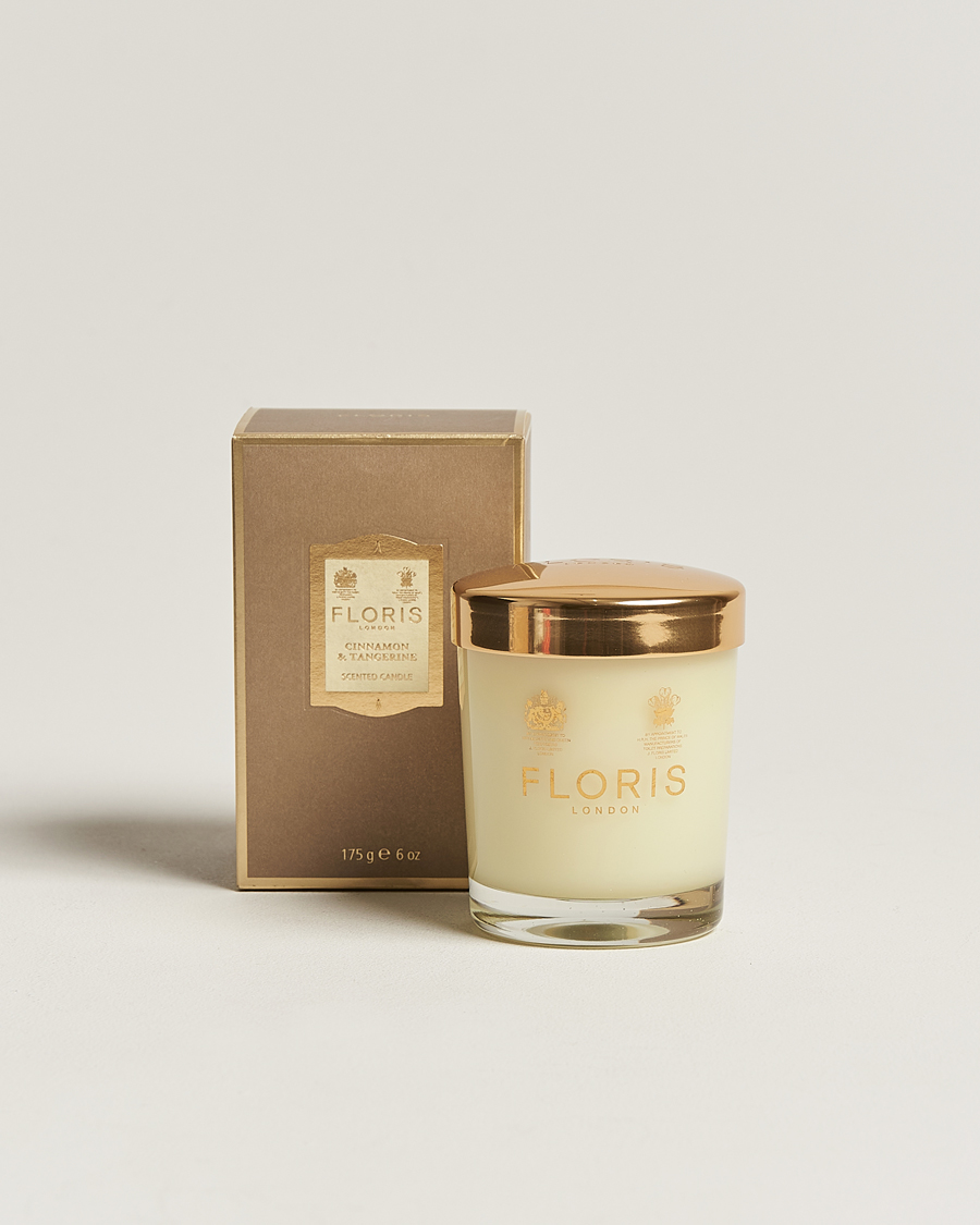 Heren | Geurkaarsen | Floris London | Scented Candle Cinnamon & Tangerine 175g