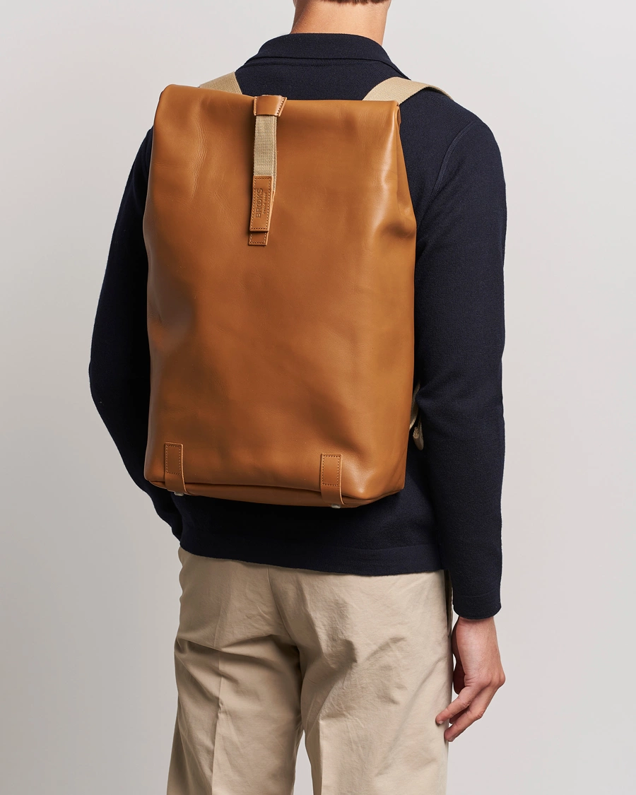 Heren | Rugzakken | Brooks England | Pickwick Large Leather Backpack Honey