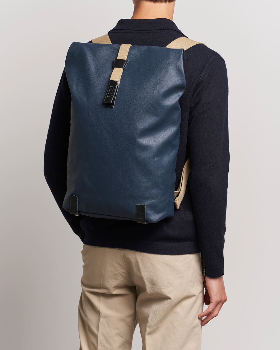 Heren | Accessoires | Brooks England | Pickwick Cotton Canvas 26L Backpack Dark Blue/Black