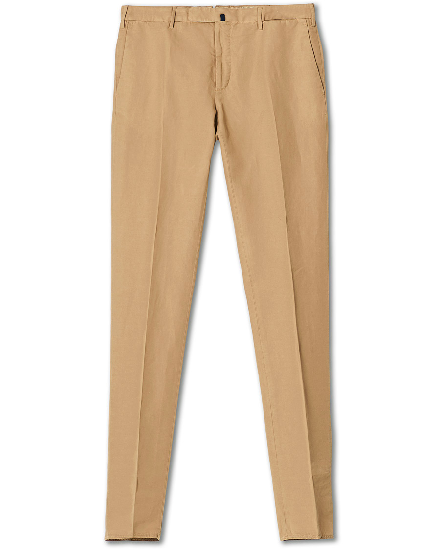 Heren | Broeken | Incotex | Slim Fit Chinolino Trousers Beige